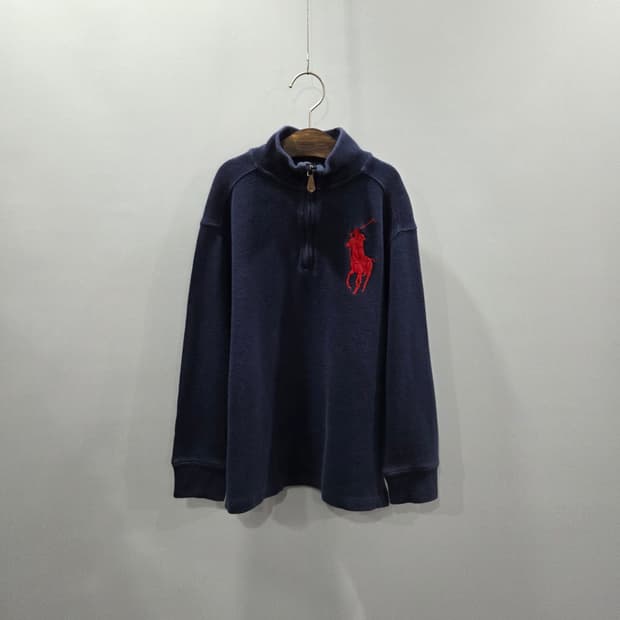 폴로랄프로렌 키즈 빅포니 풀오버 하프집업 S/8