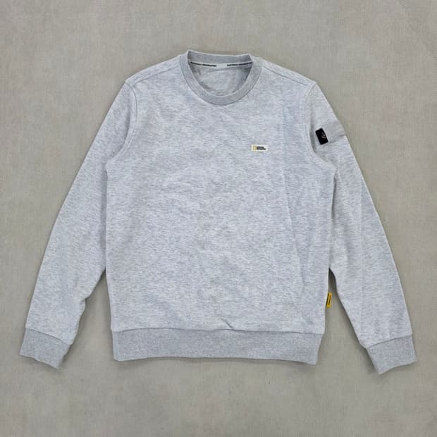 XS 내셔널지오그래픽 스몰로고 맨투맨 0225J2