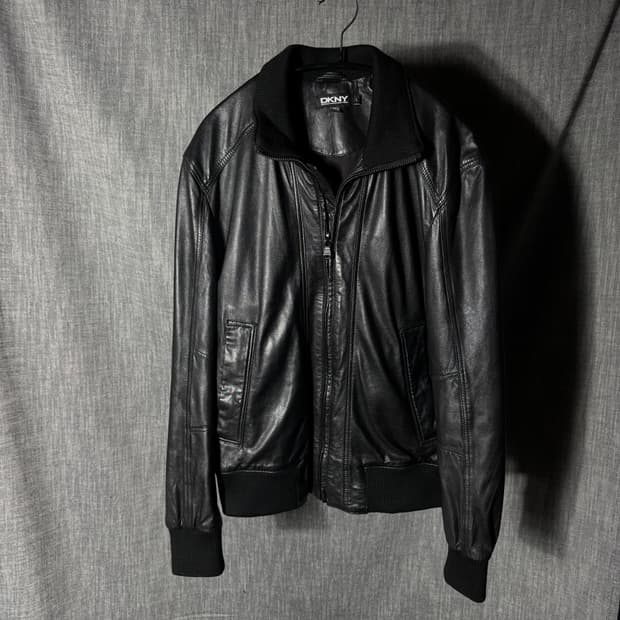 DKNY 램스킨 레더자켓