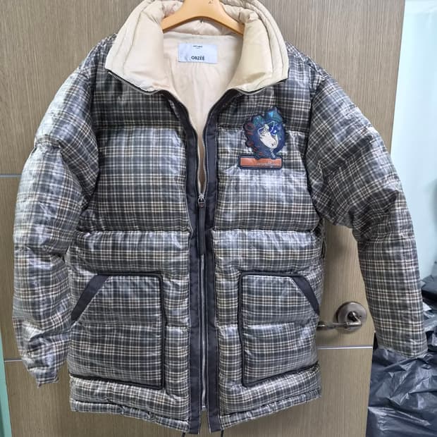 오브제 구스다운 패딩 점퍼
