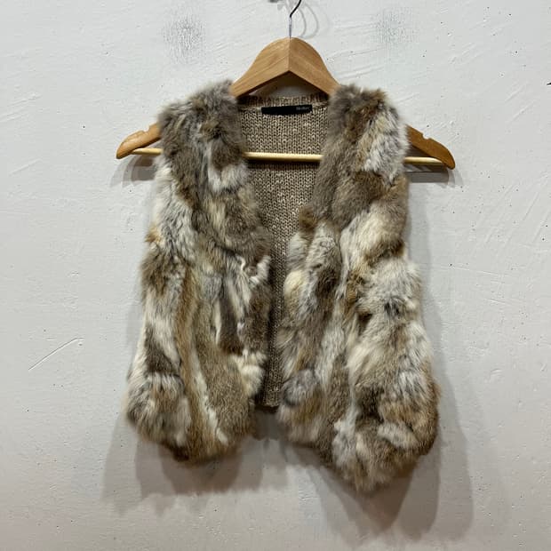 Hedher JPN 래빗퍼 논버튼 베스트 조끼