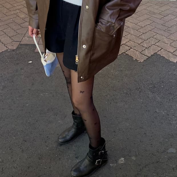 쇼핑몰 검정 시스루 검정 스타킹