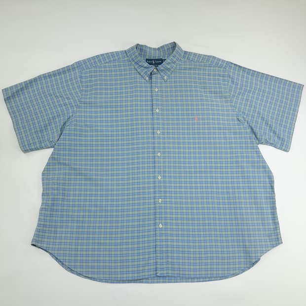 Co486 4XL Big 폴로 랄프로렌 세이지그린 스몰타탄 반팔 셔츠