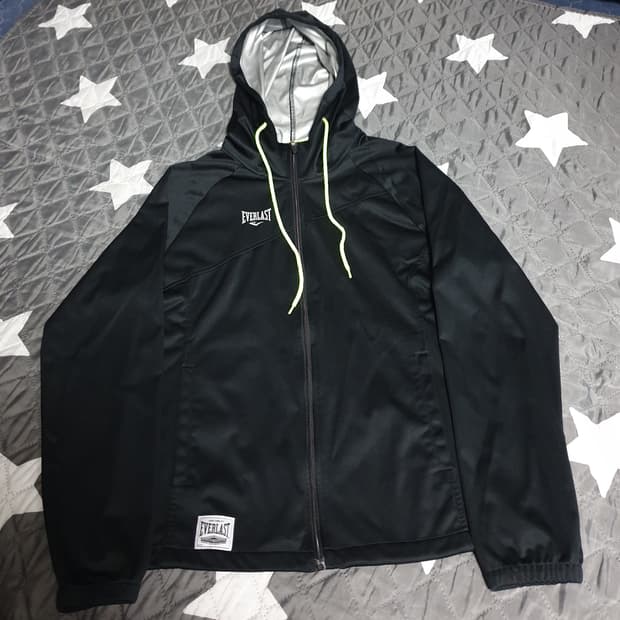 에버라스트 기능성 땀복 후드 집업자켓 블랙 (XL)