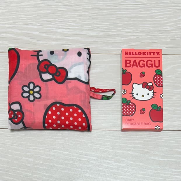 바쿠 BAGGU 헬로키티 애플 장바구니 바쿠백 베이비