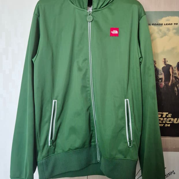 일본 노스페이스 그린 져지 자켓