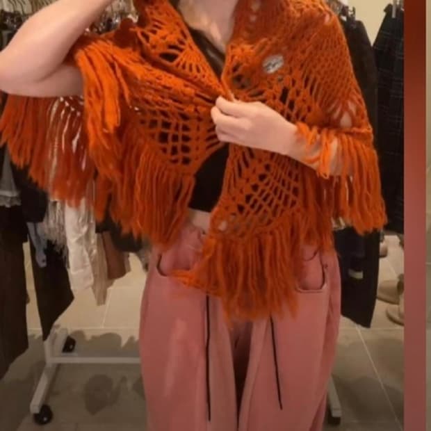 오렌지 숄 케이프 와걸 코코모리 페어리 너드 모리