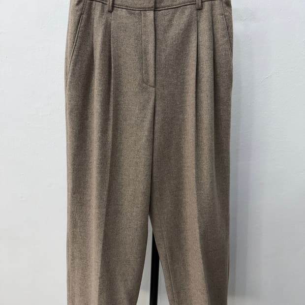 정품) 더캐시미어 한섬 21ss 울 와이드팬츠 