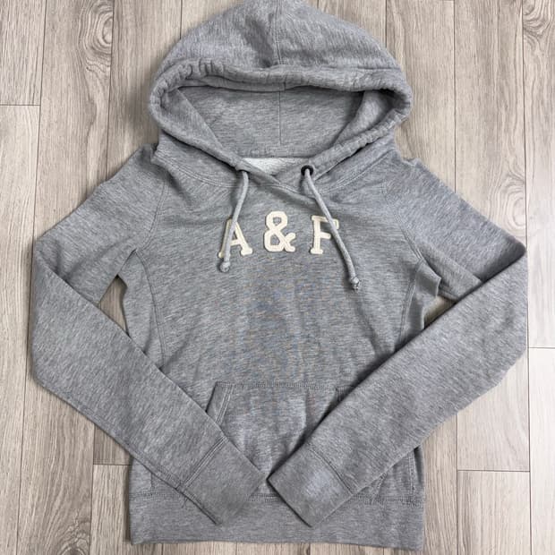 아베크롬비 슬림핏 그레이 후드티