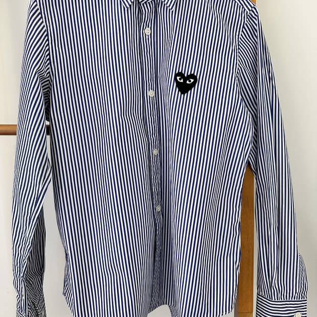 꼼데가르송 스트라이프 셔츠