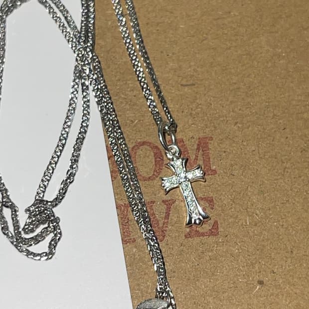 십자가 팬던트 목걸이 S925