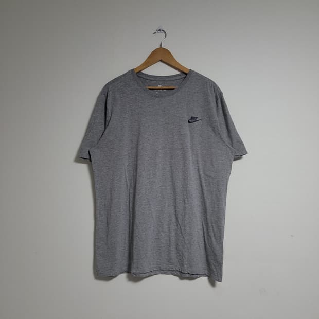 (XL) NIKE 나이키 스우시 그레이 반팔 티셔츠