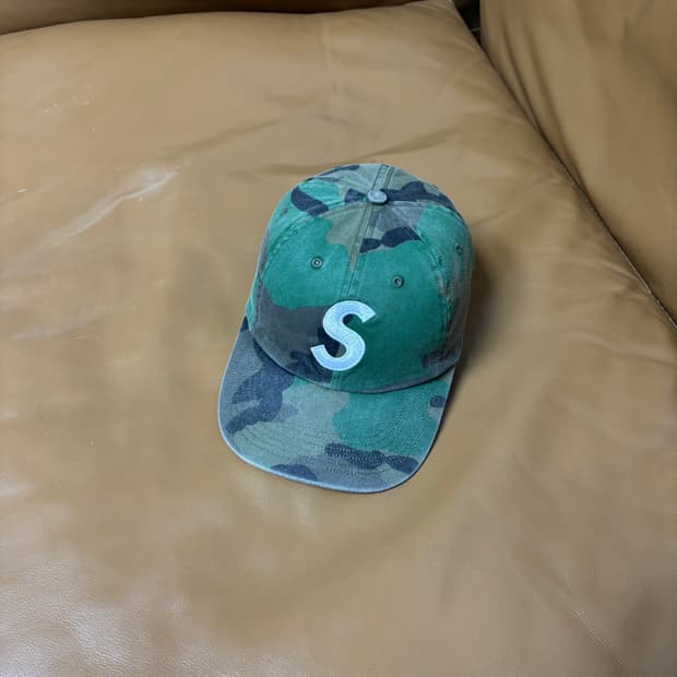 Supreme 슈프림 20ss 피그먼트 카모 S로고 6패널 볼캡 모자