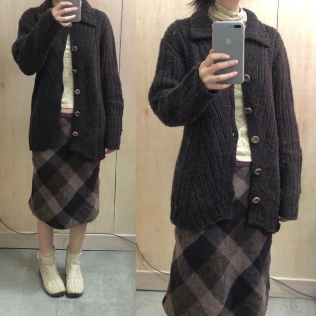 수입빈티지 니트 가디건