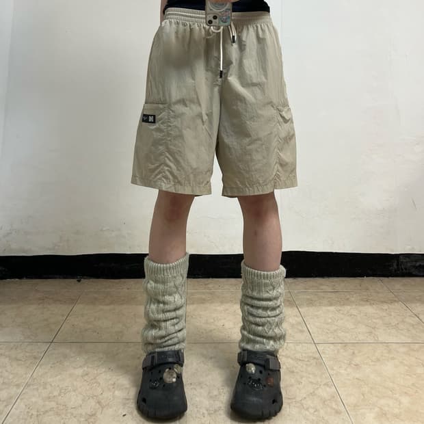 Kodak beige woven shorts