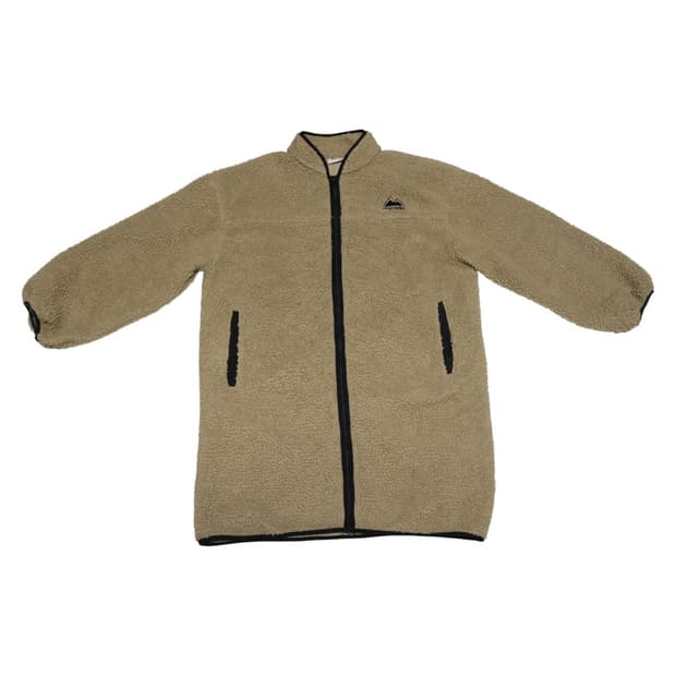 퍼스트다운 베이지 보아 플리스 집업 자켓