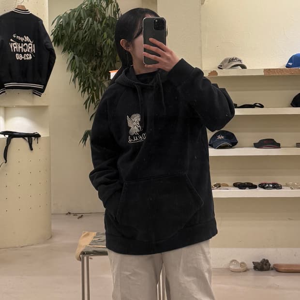 데우스 엑스 마키나 엔젤 빅로고 후드티 U287