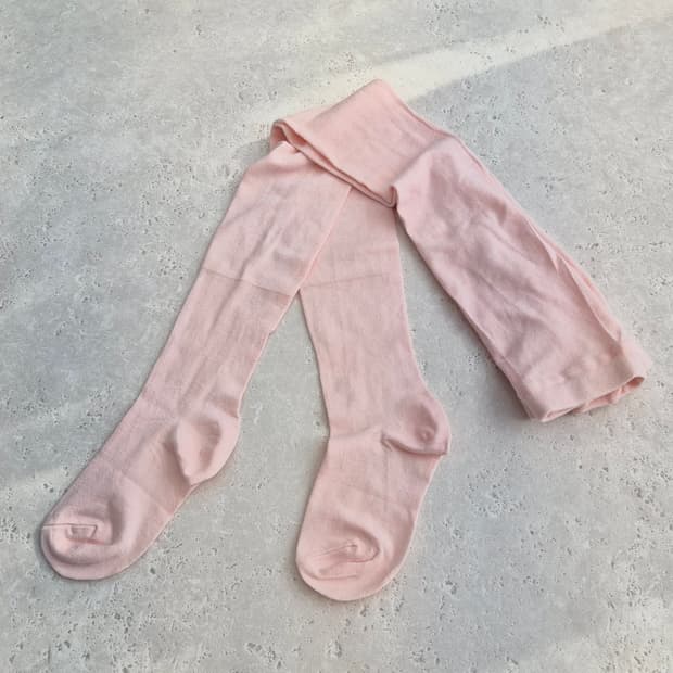 따뜻한 파스텔 핑크 타이즈 팬티스타킹