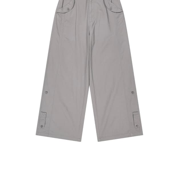 CoyseioWASHED BUTTON TAB PANTS GREY 0사이즈