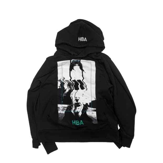 후드바이에어 - 14FW 더블 후드 - 블랙 - S 