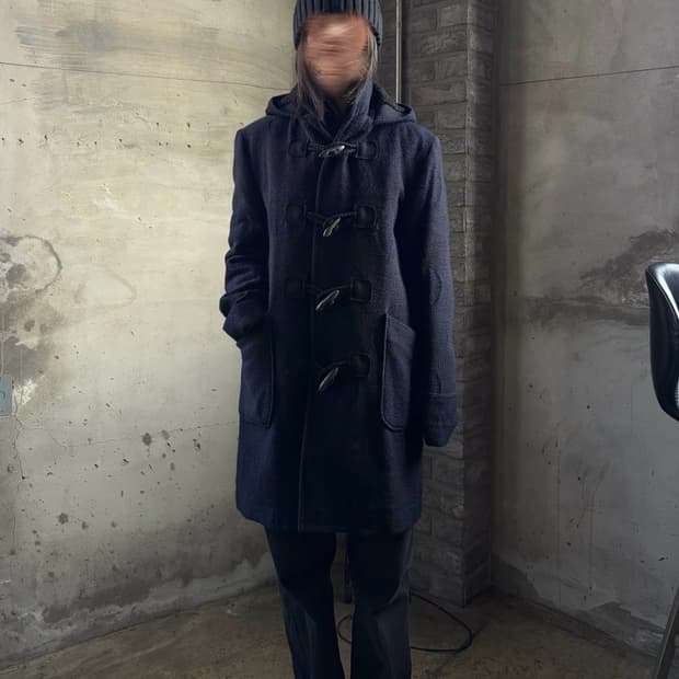 [M]블루블루 재팬 BLUE BLUE 보아 플리스 울 더플코트