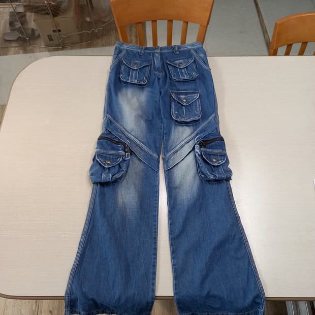 27 KOREA 포켓 카고 플레어 데님 27-618