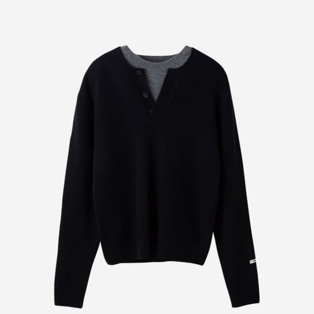 렉토 더블레이어드 니트 엠