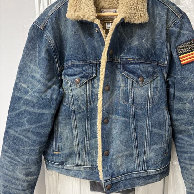 폴로 데님 트러커 쉐르파 M사이즈 새상품 판매합니다
