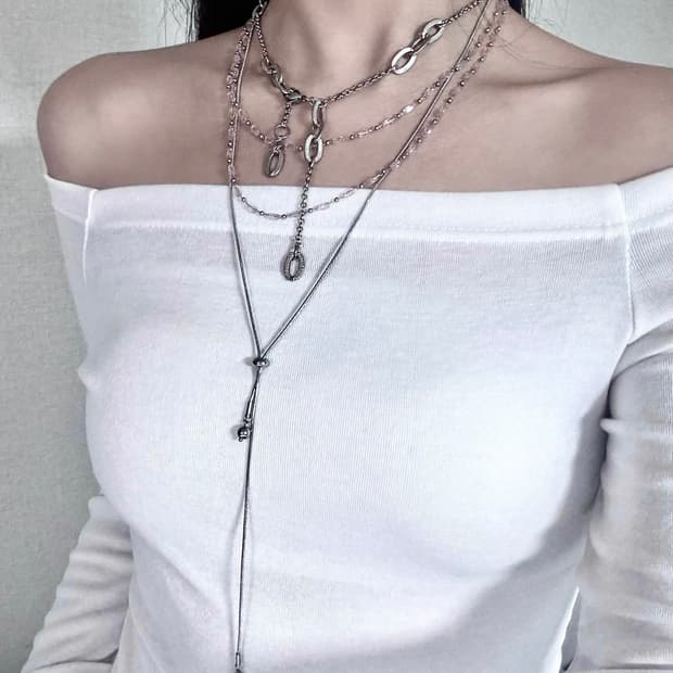 Layered Necklace 3set (따로 구매 가능)