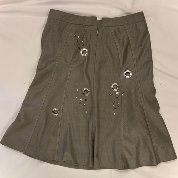 Check eyelet top&skirt