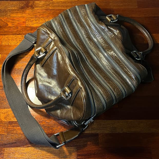 D&G leather boston bag