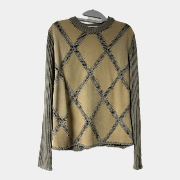 vintage argyle knitwear