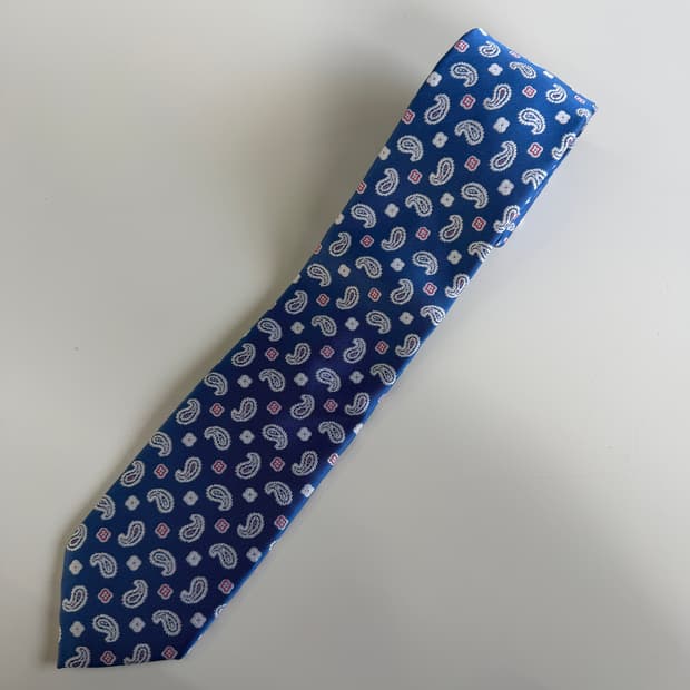 빈티지 페이즐리 넥타이 7.3cm