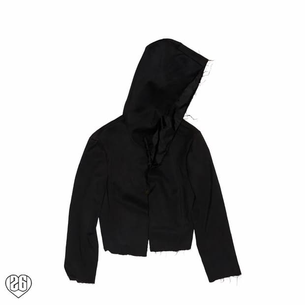 21SS Blank Cutoff Suede Hodie