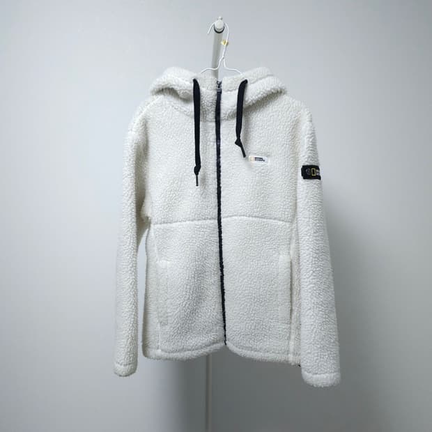 내셔널지오그래픽 양털 후드집업 S