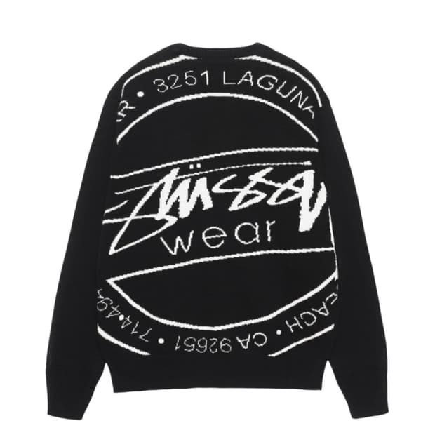 스투시 라구나 니트 블랙