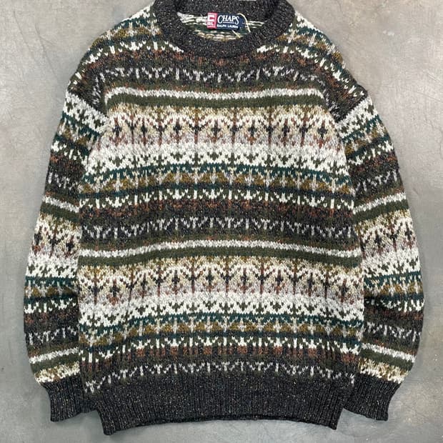 폴로 챕스 페어아일 니트