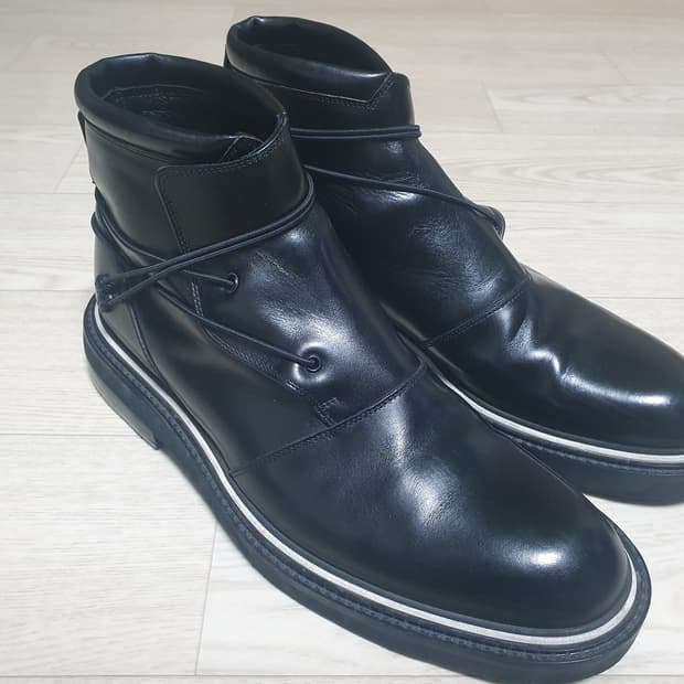 디올 옴므 09AW 레더 앵클 부츠 41