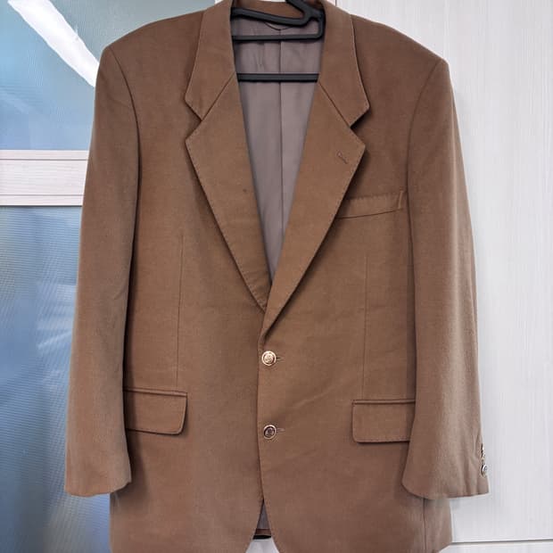 캐시미어100 오버핏 카멜자켓(남여공용)