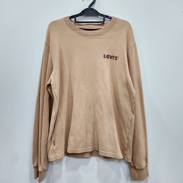 리바이스 베이지 맨투맨 티셔츠 남성 95사이즈