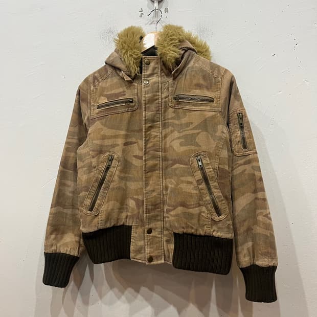 RAPUA JPN 코듀로이 카모 봄버자켓 우먼즈