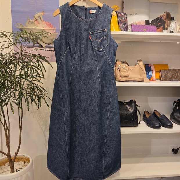 리바이스 엔진 민소매 원피스