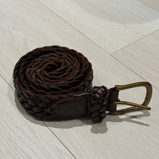 폴로 랄프로렌 위빙 벨트 브라운
