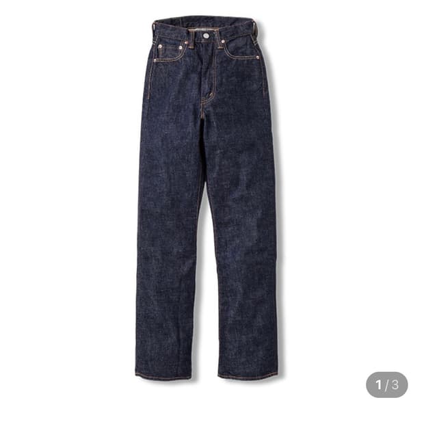 새상품/풀카운트 0107 와이드 스트레이트 먼로 인디고 27사이즈