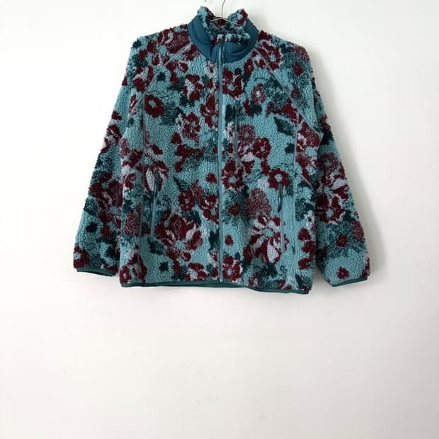 KOLON SPORT flower fleece zip up 