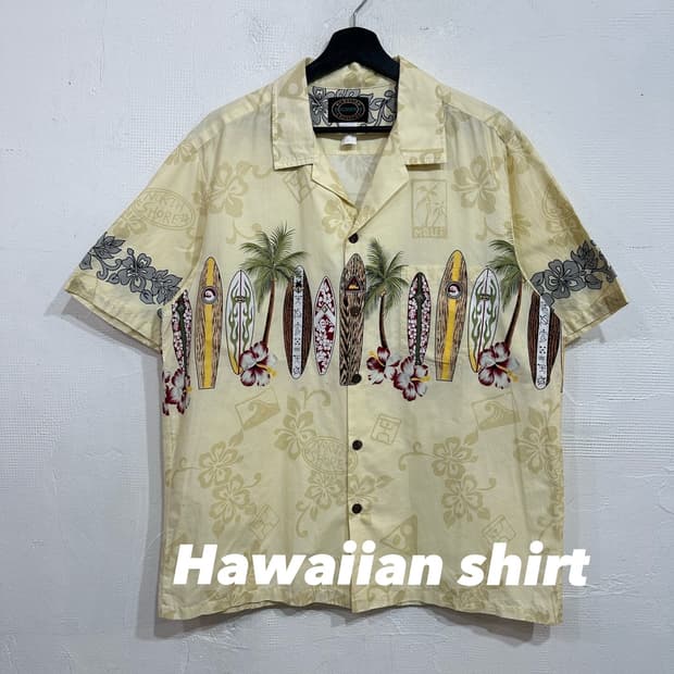 하와이안 워크 반팔셔츠