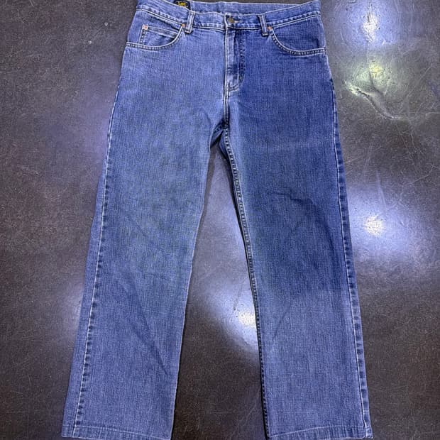 LEE 리 레귤러핏 투톤 워싱 데님팬츠 33