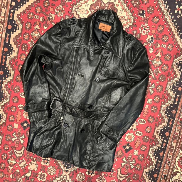 ( L-XL ) 가죽코트 가죽카코트 레더자켓 양가죽자켓 아메카지 워크웨어