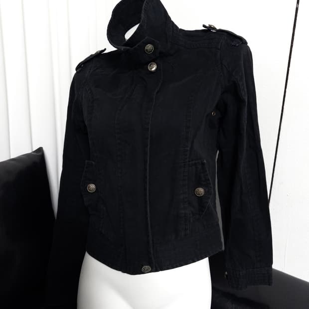 cotton black jacket