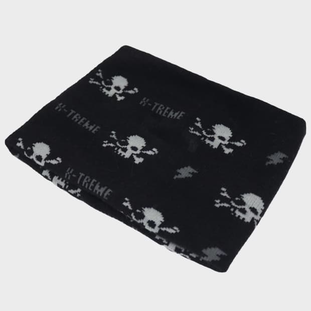 XTERME 고스로리 스컬 패턴 넥워머 61559